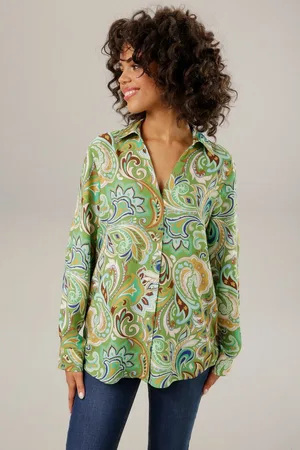 Aniston Overhemdblouse grafische paisley-patroon - elk stuk is uniek