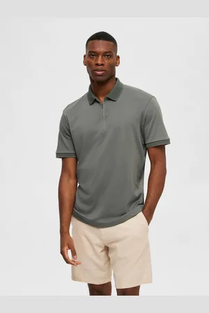SELECTED Poloshirt SLHFAVE ZIP SS POLO NOOS