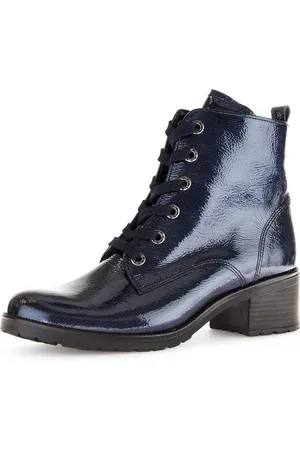 Gabor Veterlaarsjes Tunis blokhak, veterschoenen, comfort schoen met aantrekloop, g-breedte