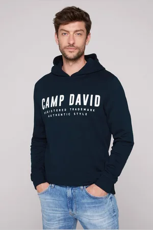 Camp David Hoodie met logoprint