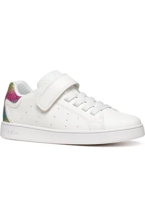 Geox Slip-on sneakers J ECLYPER GIRL , pride sneaker, regenboog sneaker met kleurrijke glinsterende hiel