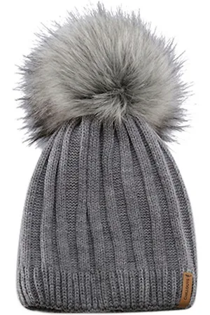 Chillouts Pomponmuts Lorena Hat met afneembare faux-fur pompon