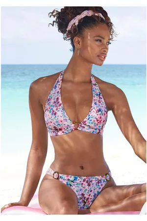 QS by s.Oliver Triangel-bikinitop Scatter met sierring in hoorn-look