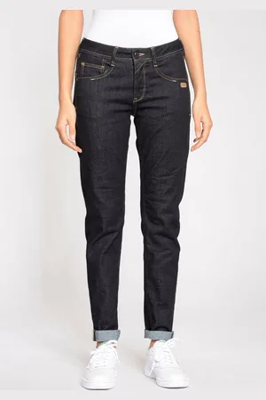 Gang Relax fit jeans 94AMELIE met used-effecten