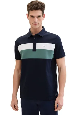TOM TAILOR Poloshirt met logo in reliëf op de borst