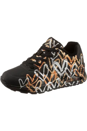 Skechers Sneakers UNO - METALLIC LOVE Vrijetijdsschoen, lage schoen, veterschoen met trendy metallic-print
