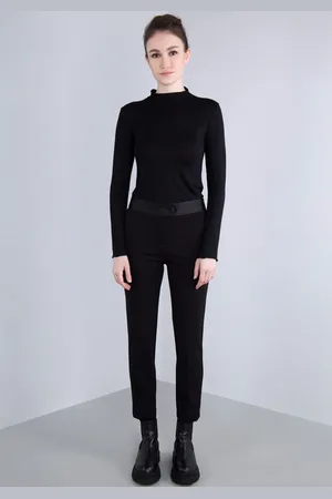 Imperial Pantalon smalle, verkorte broek met satijnen band