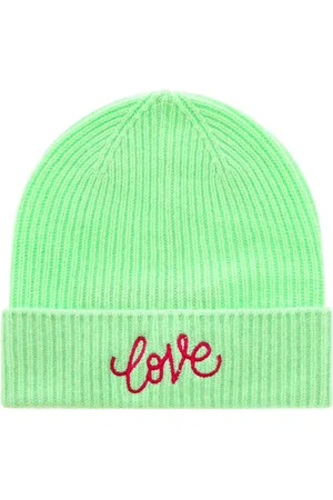 Zwillingsherz Beanie met Love borduursel (set)