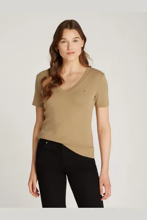 Tommy Hilfiger T-shirt SLIM CODY V-NK SS met geborduurd logo