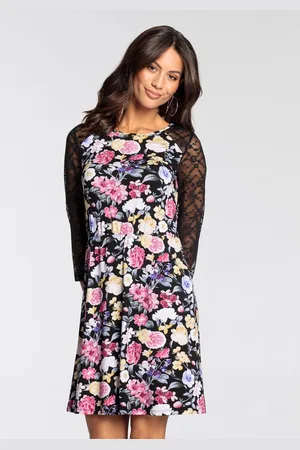 melrose Kanten jurk met elegante bloemenprint - nieuwe collectie