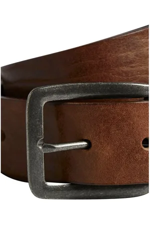 JACK & JONES Leren riem Vintage-look, generfd oppervlak
