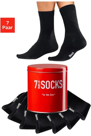 Bench Business-sokken in een praktisch blikje (blik, 7 paar)