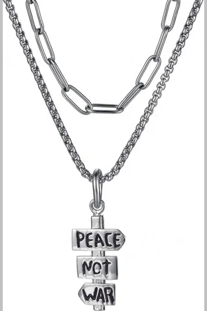 Firetti Ketting met hanger Sieraad cadeau vrede met zirkoon (synthetisch) (set, 1-delig)