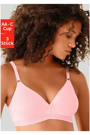 Petite Fleur Bralette-bh zonder beugels in een driehoekige vorm gemaakt van katoen(Set van 3)