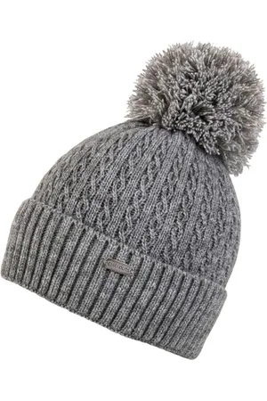 Chillouts Muts met pompon Estephania Hat Fijne brei met pompom, vlechtpatroon