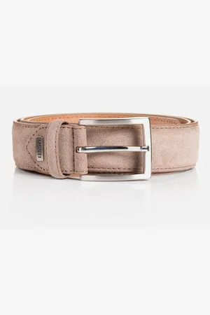 Carlo Monti Leren riem 3,5 cm breed, business-casual, suede, inkortbaar