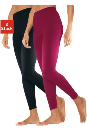 Vivance Legging met rubberen tailleband, loungewear (2-delig, Set van 2)