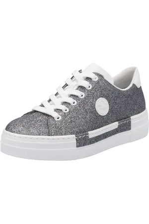 Rieker Sneakers vrijetijdsschoen, lage schoen, veterschoen met plateauzool