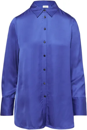 QS by s.Oliver Overhemdblouse met een afgeronde zoom