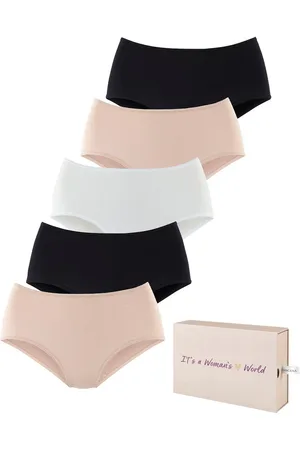 Lascana Tailleslip van katoen, met mooie opbergdoos (Set van 5)