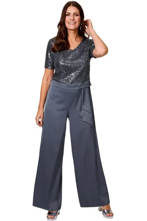 Hermann Lange Jumpsuit in culotte-stijl met pailletten