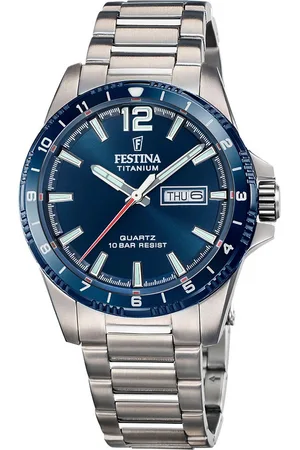 Festina Kwartshorloge Calendario Titanium Horloge, herenhorloge, analoog, dag, weekdag