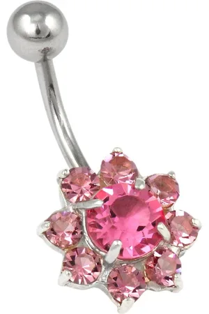 Firetti Navelpiercing Sieraad cadeau piercing zilver 925 lichaamsversiering bloem