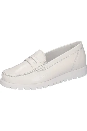Waldläufer Mocassins HEGLI Slipper, comfortabele schoen van lakleer, in comfortabele schoenwijdte H