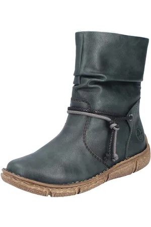 Rieker Winterlaarzen winter-enkellaars, slouchy schacht, ritssluiting, met warme voering