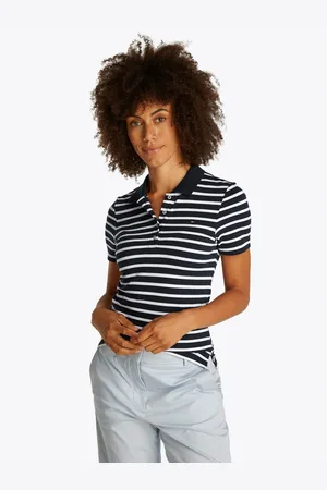 Tommy Hilfiger Poloshirt 1985 Slim Fit Pique Premium met logo-borduursel, met zijsplitten