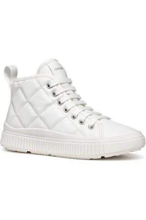 Geox Sneakers J LAQUINNY GIRL B High top sneaker, veterschoenen, vrijetijdsschoen met rits