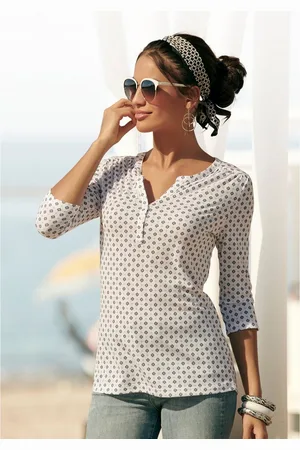 Lascana Shirt Met knoopsluiting van onderhoudsvriendelijke kwaliteit met viscose