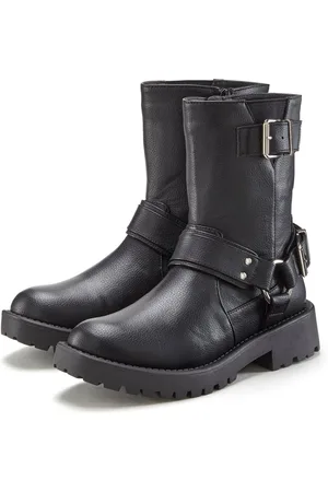 Lascana Bikerboots met trendy siergespen, laarzen, enkellaars