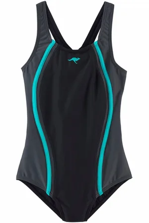 KangaROOS Badpak sportieve stijl, met contraststiksels, merk-logoprint