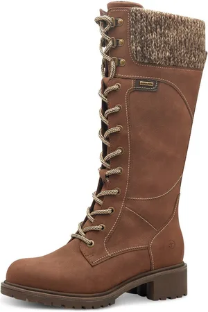Tamaris Winterlaarzen hakken, veterschoenen, lange laarzen, vegan-verwerking