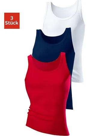 H.I.S Tanktop Fijnrib zonder zijnaden (set, 3-delig)