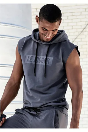 le jogger ® Capuchontrui met print en koordtrek