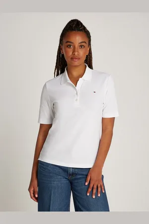 Tommy Hilfiger Poloshirt 1985 Regular Fit Pique Premium Polo met logo-borduursel, met zijsplitten