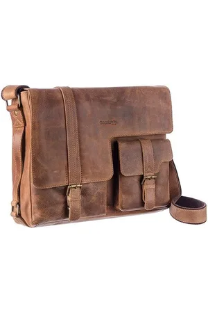 Greenland Messenger Bag Montenegro van rundleer met laptopvak