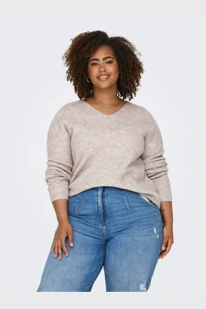 ONLY Gebreide trui CARCAMILLA V-NECK L/S PULLOVER KNT NOOS