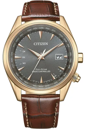 Citizen Radiografisch horloge Polshorloge, herenhorloge, solar, leren band, saffierglas, datum