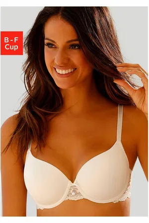 Lascana Bh met steuncups Nina Dessous met beugel, naadloze cups en kant opzij, dessous