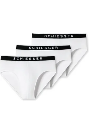 Schiesser Rio-slip "95/5" met sportieve webgummiband met contrasterend -logo (3 stuks)