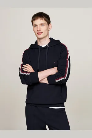 Tommy Hilfiger Hoodie GLOBAL STRIPE TAPE HOODY Tape met strepen in Tommy-kleuren op de mouwen
