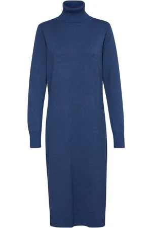 Saint Tropez Gebreide jurk MilaSZ Roll Neck Long Dress