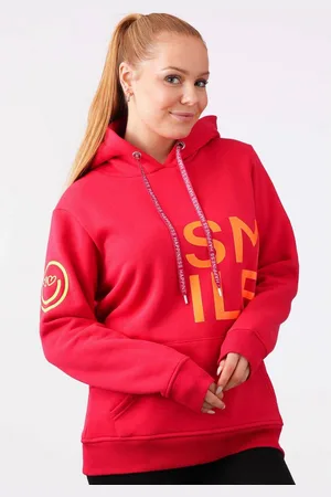 Zwillingsherz Hoodie "Alissa" met smile-print