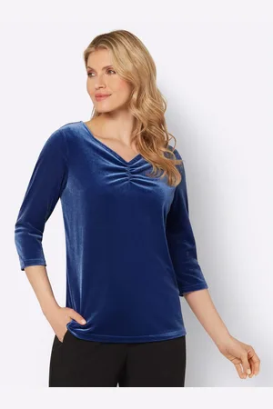 Classic Basics Shirt met 3/4 mouwen Fluwelen shirt (1-delig)