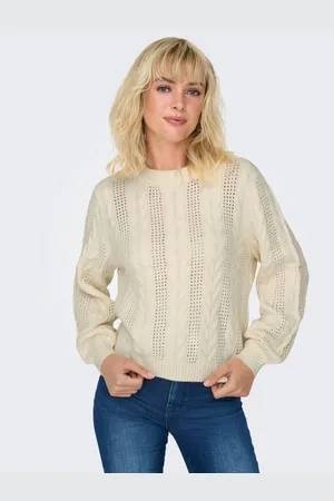 ONLY Trui met ronde hals ONLRUBINA LS CABLE O-NECK KNT NOOS