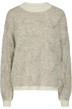 Pieces® Trui met ronde hals PCJENNA LS O-NECK KNIT NOOS BC