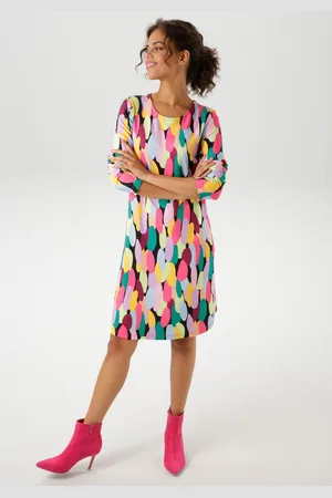 Aniston Jerseyjurk met kleurrijke, grafische print - nieuwe collectie